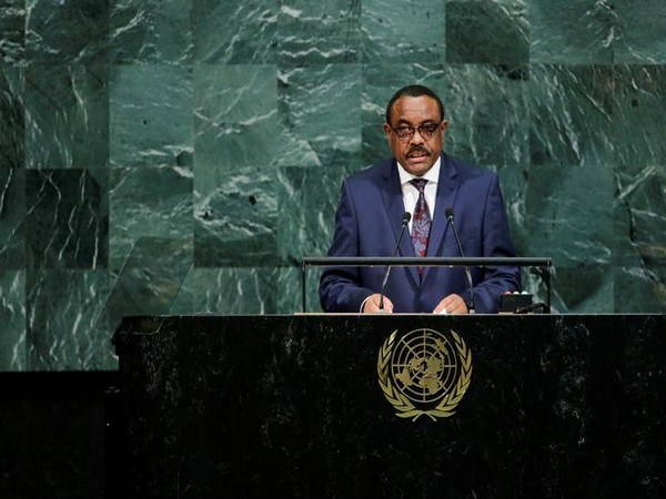 Ethiopian Prime Minister Desalegn addresses the 72nd United Nations General Assembly at U.N. headquarters in New York