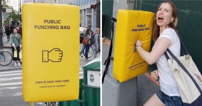 punching bag for public