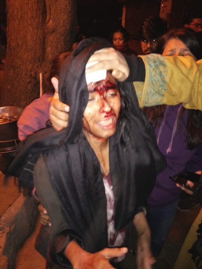 jnu violence
