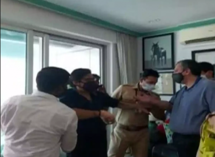 Arnab in arrest Arnab in arrest