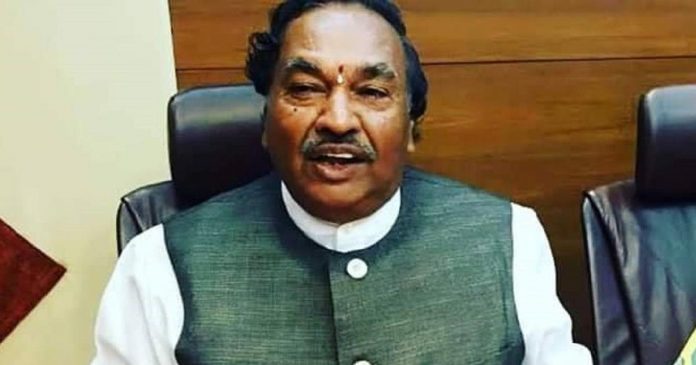 K S Eswarappa, Karnataka Minister. Pic C: scroll.in K S Eswarappa, Karnataka Minister. Pic C: scroll.in