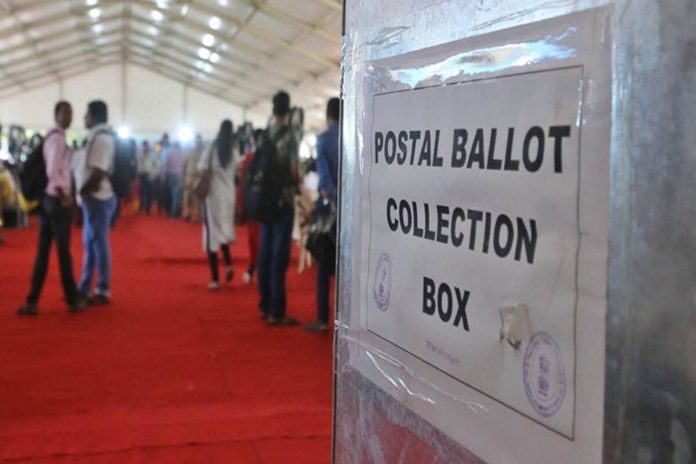 Postal ballot collection box Postalballot collection box