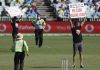 protestors in India Australia match against Adani group