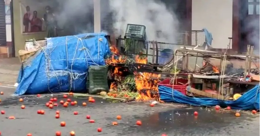 shops set ablaze in Cherthala during BJP hartal