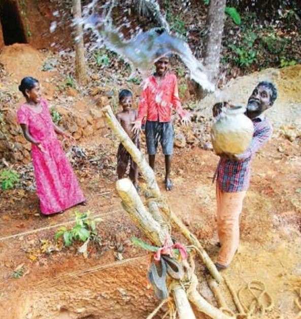 childrens made Well for mother in kannur