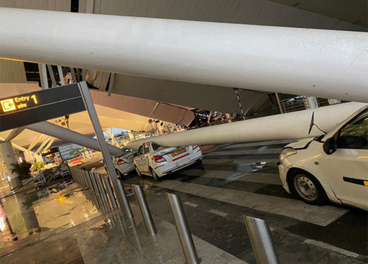 Delhi Airport Roof Collapses Amidst Heavy Rain: Latest Updates